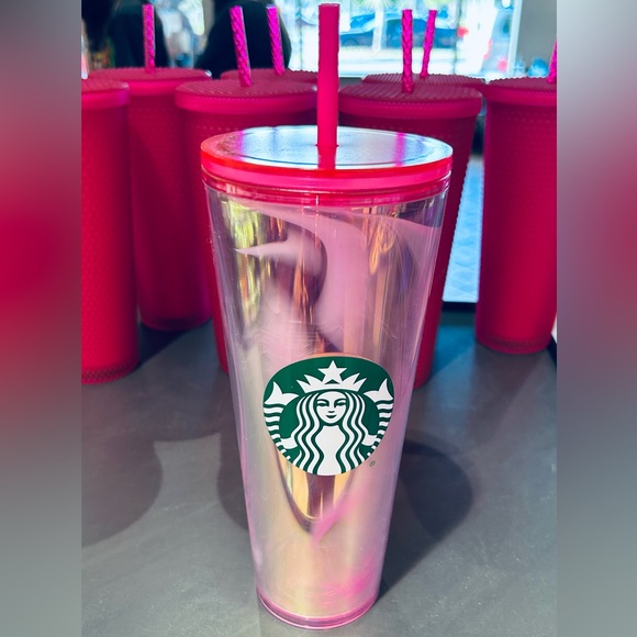 Starbucks Pink Sweet Pea Dichroic Tumbler Cup 2023 Peony Remise 24oz Venti 2023 - Picture 3 of 10